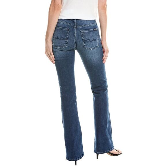 7 For All Mankind Womens Bootcut Tailorless Jean, Blue - Picture 2 of 3